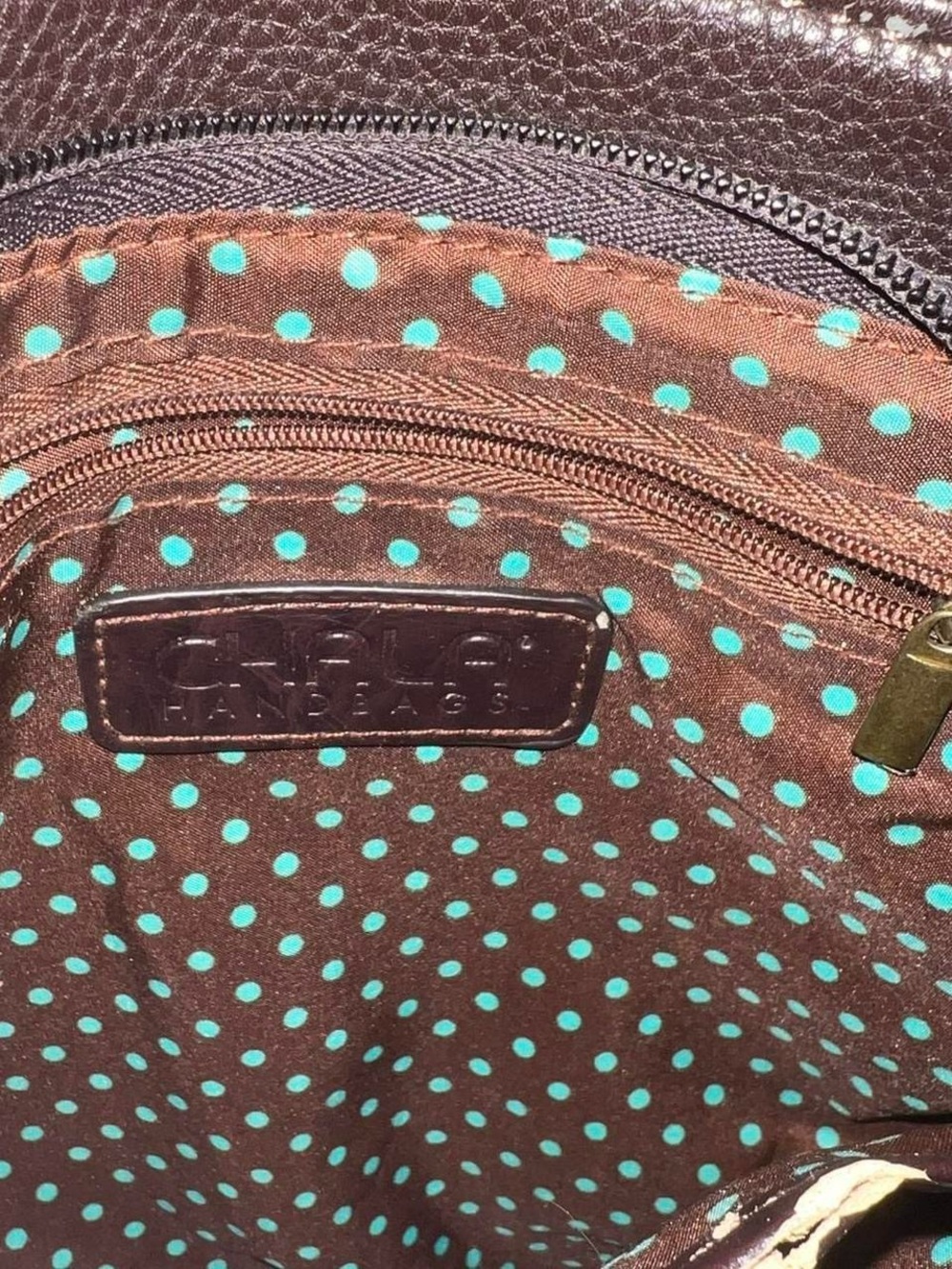 Chala Teal Crossbody with Blue Bird Appliqué - Picture 6 of 7